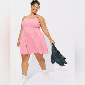 Torrid, Pink Skater Dress, Size 3